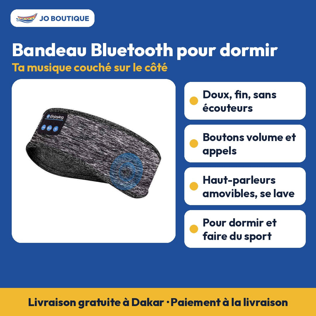 Bandeau Bluetooth pour dormir et faire du sport