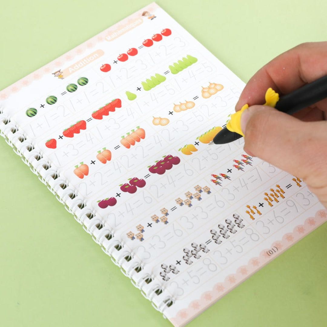Kit 4 cahiers magiques en français (3 à 7 ans)