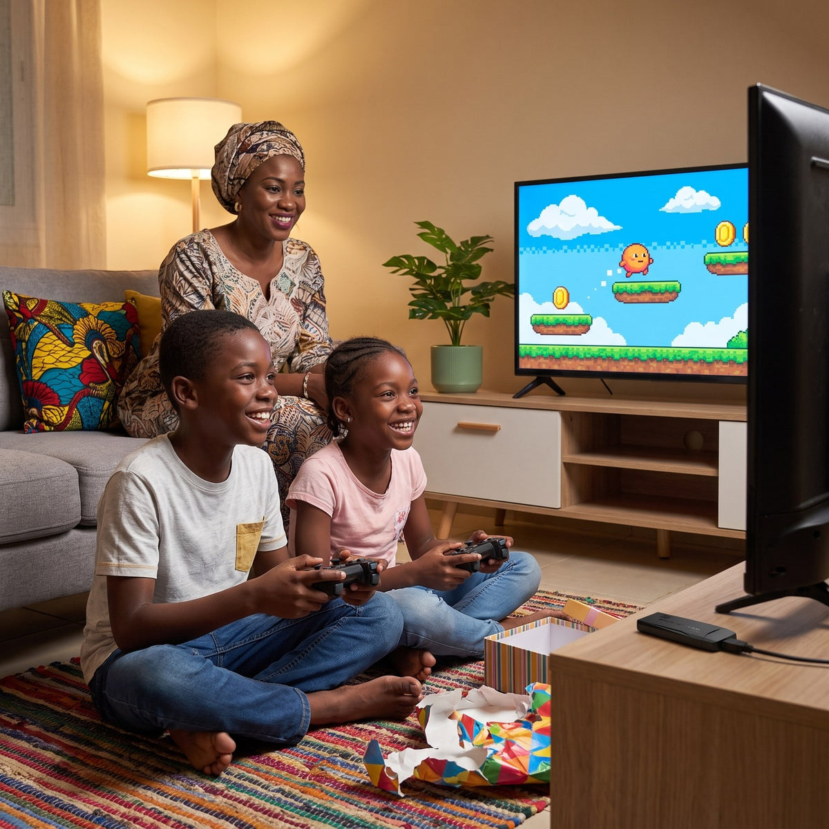 Console de jeux TV : 20 000 jeux et 2 manettes sans fil