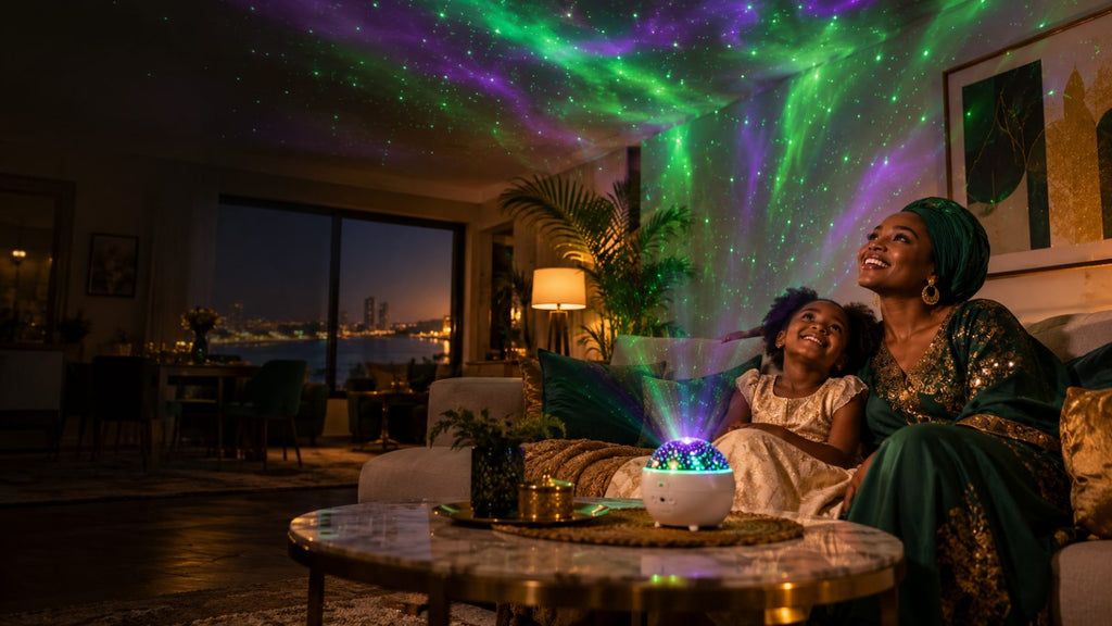 Projecteur galaxie et aurores avec télécommande