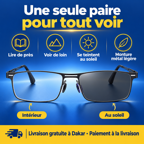 Lunettes progressives photochromiques