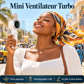 Mini ventilateur turbo rechargeable